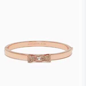 Kate Spade gold bangle with bow